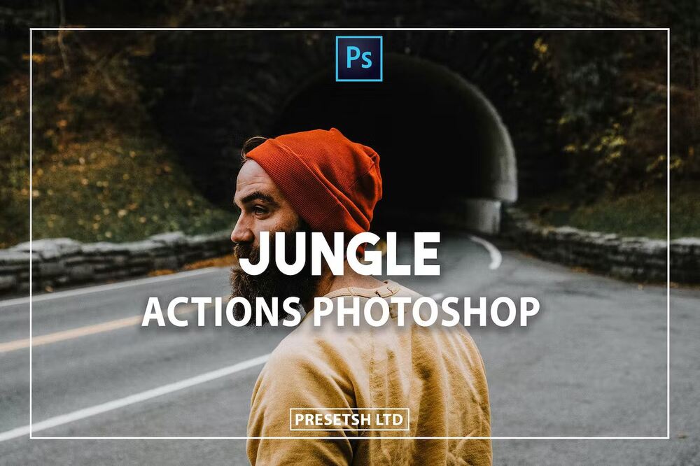 An attractive jungle photoshop actions set