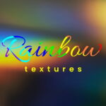 Rainbow textures cover