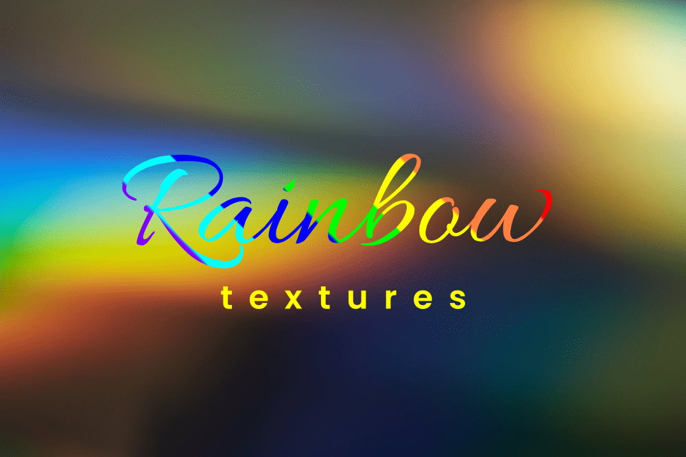 Rainbow textures cover