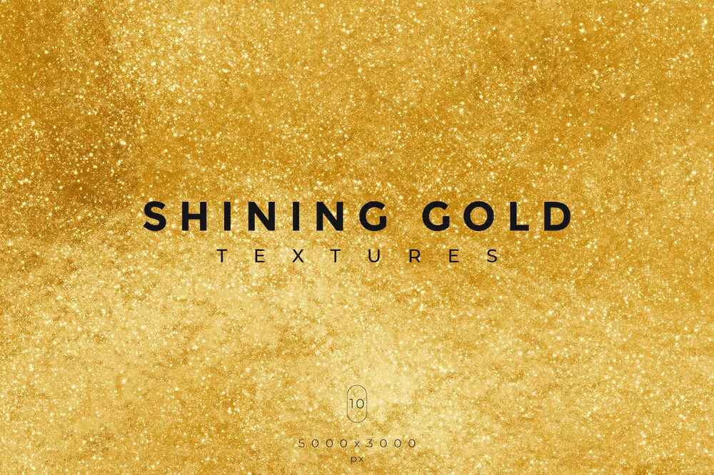 A shining gold texture set