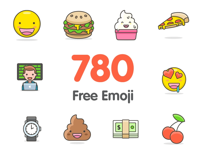 A huge pack of free emoji icons