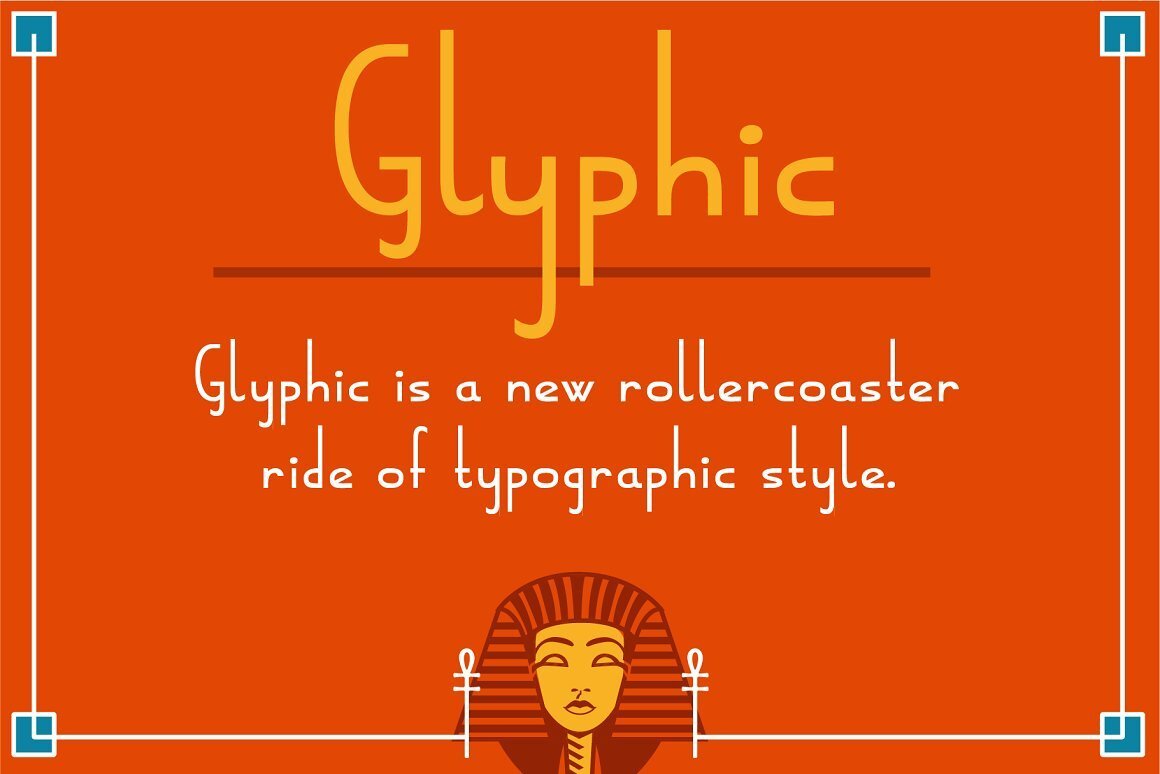 An Egyptian style font