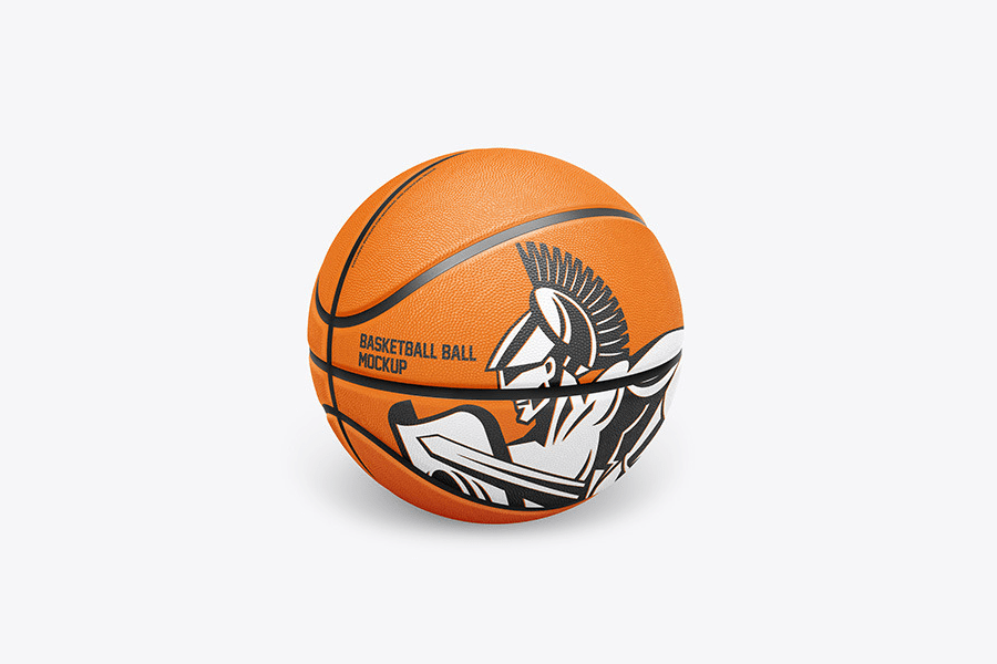 A basketball ball mockup template