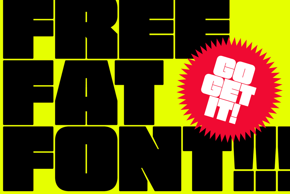 A free fat style square font