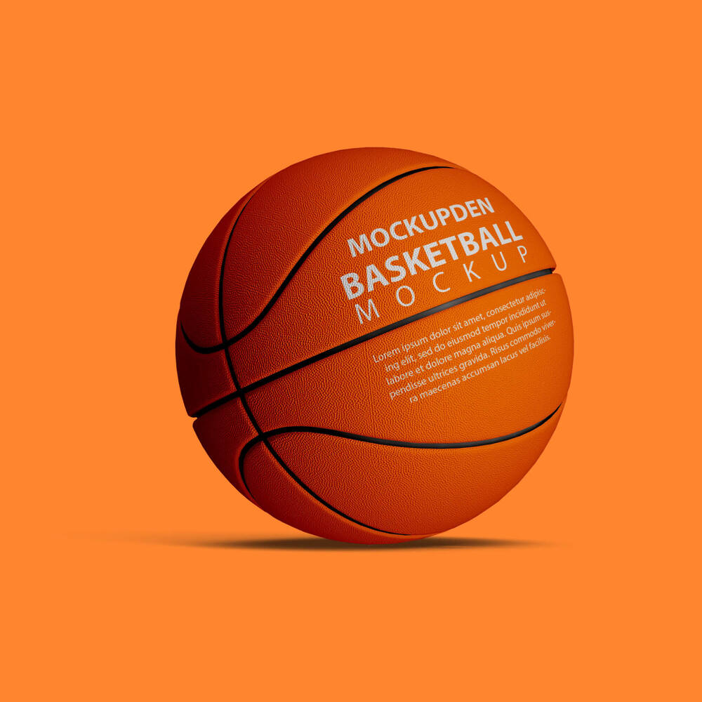 A free basketball mockup template
