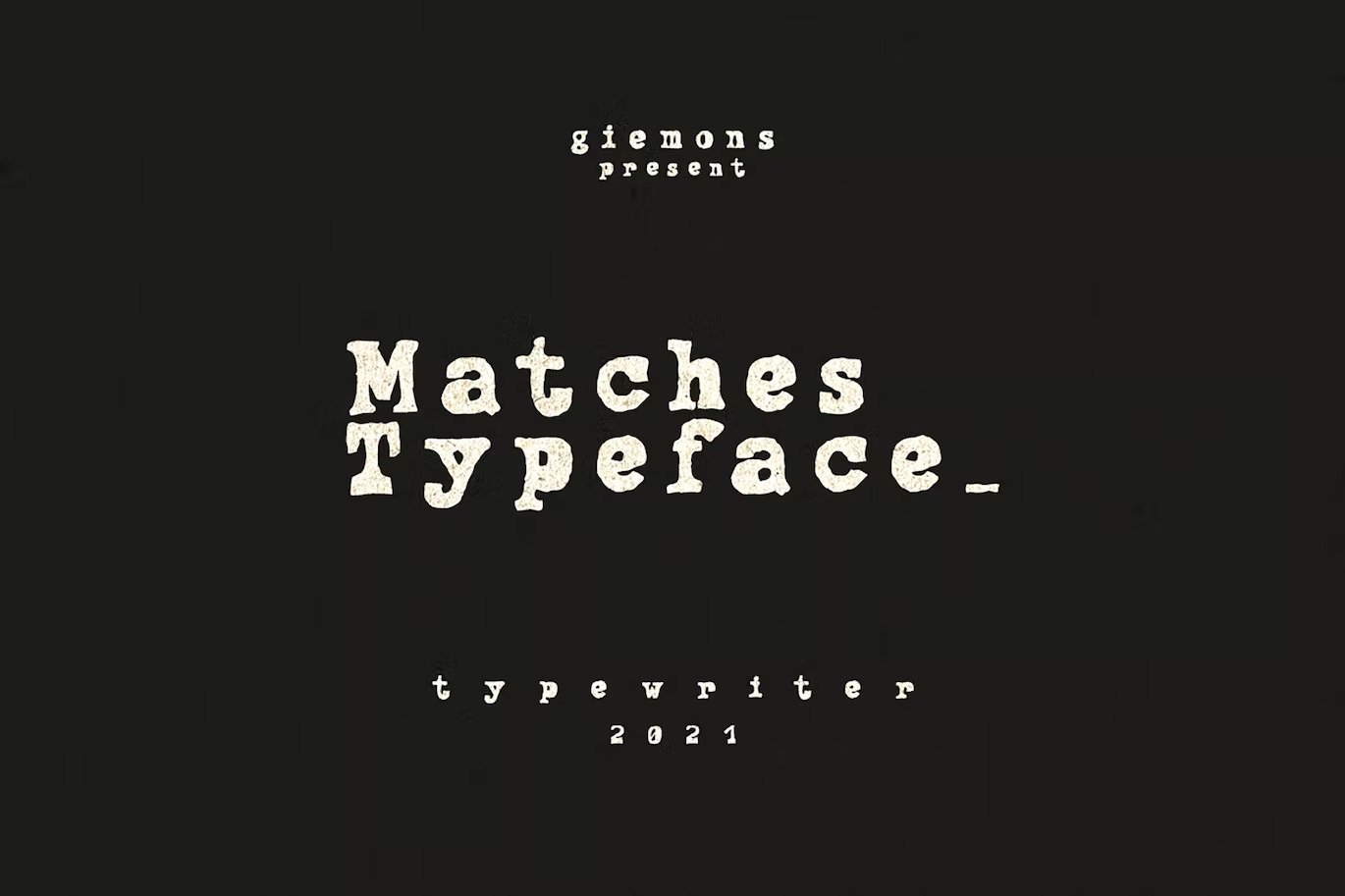 An old typewriter font