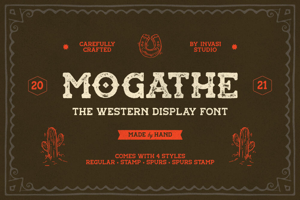 The western display font