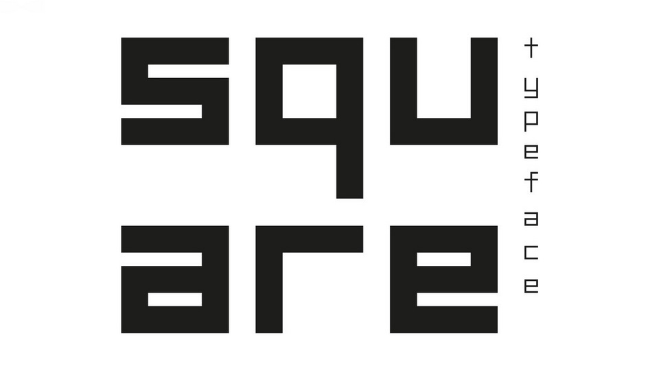 A free square style typeface