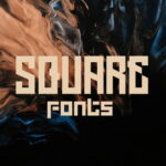 Square fonts cover