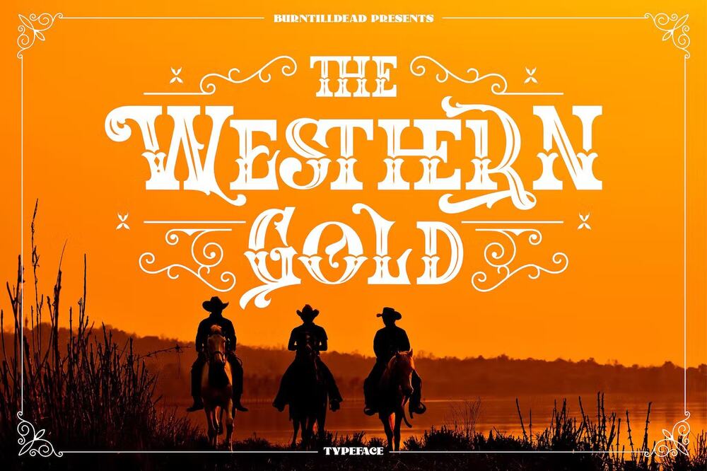 The western style typeface