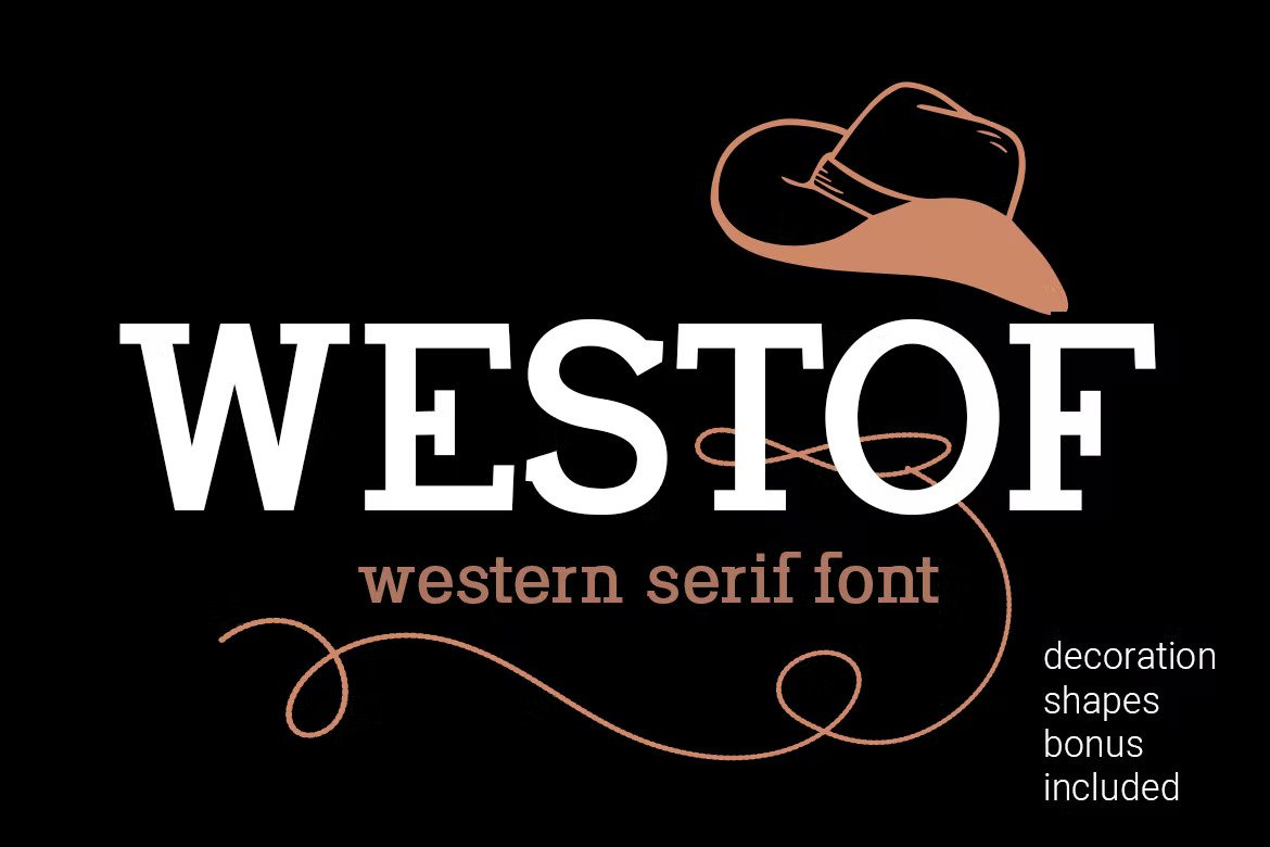 A western serif font