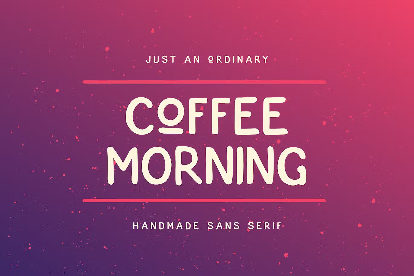 A handmade sans serif font