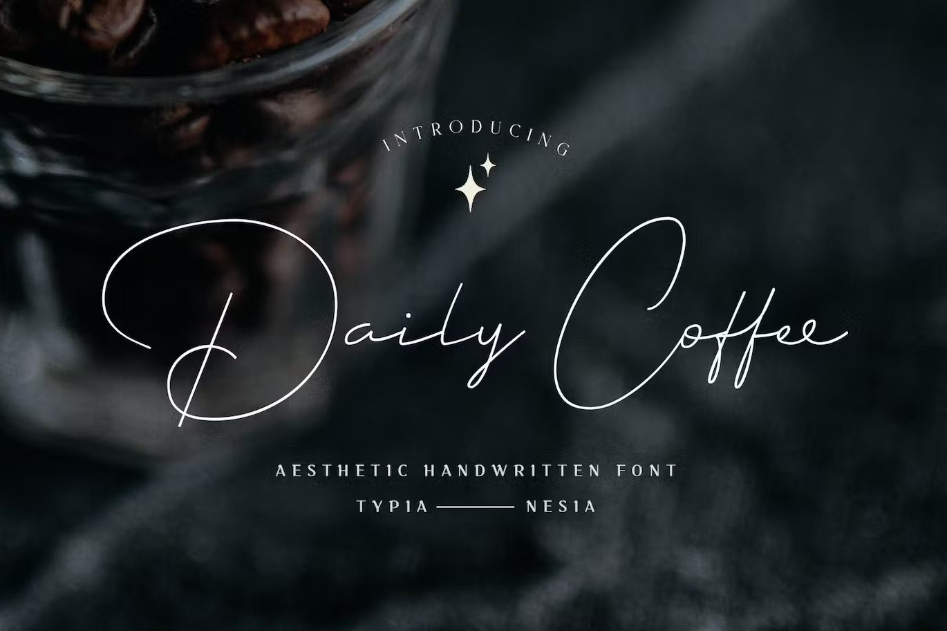 An asthetic handwritten font