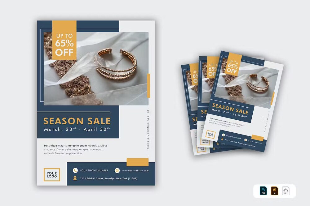 A jewelry flyer template