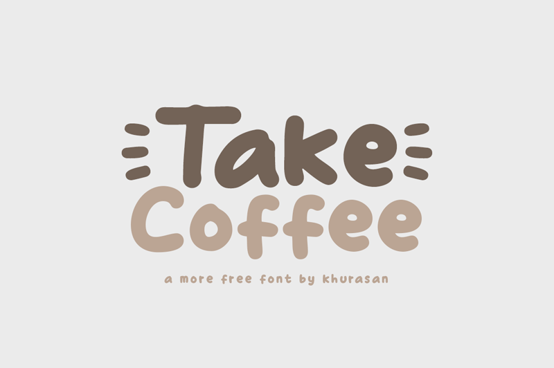 A free handlettered coffee style font