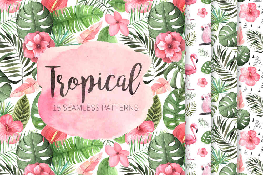 A tropical seamless patterns