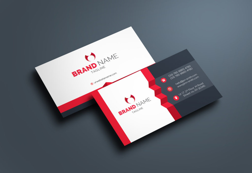 A set of free business card templates