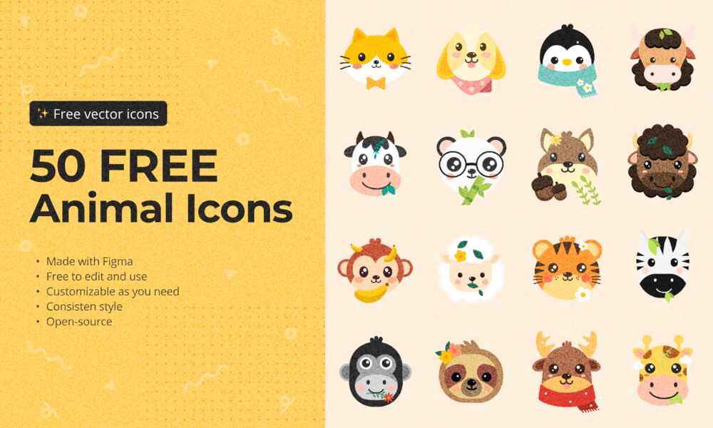 A big bunch of free animal icons