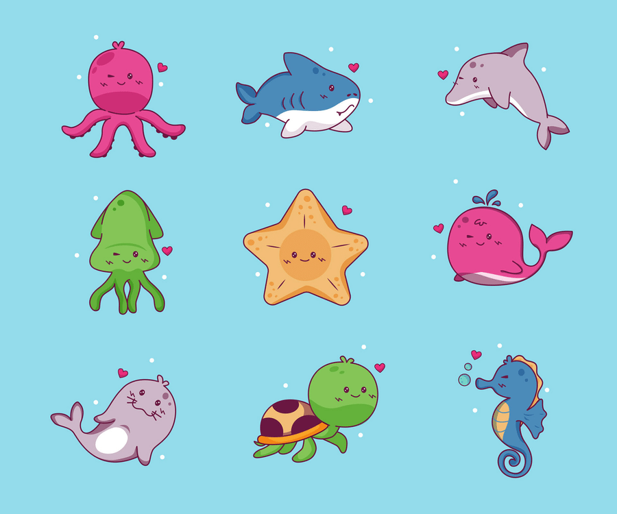 A free sea life icons