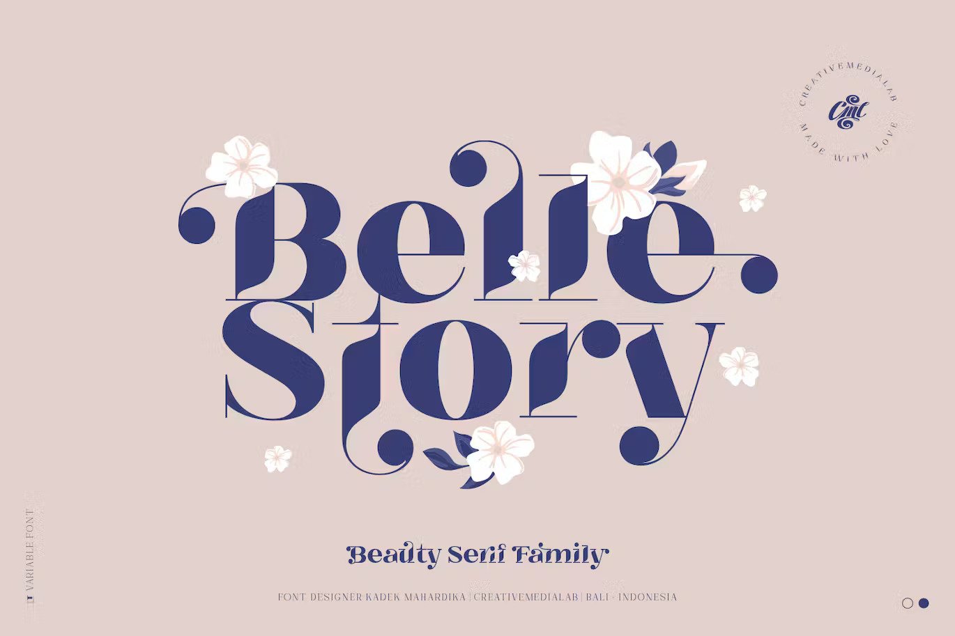 A beauty serif font family