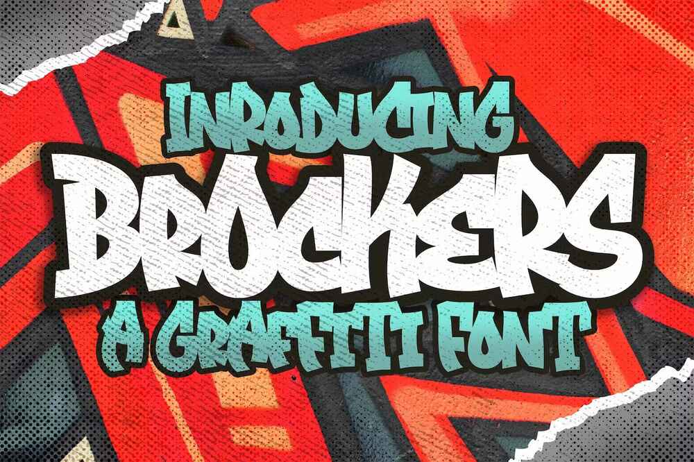 An urban graffiti font