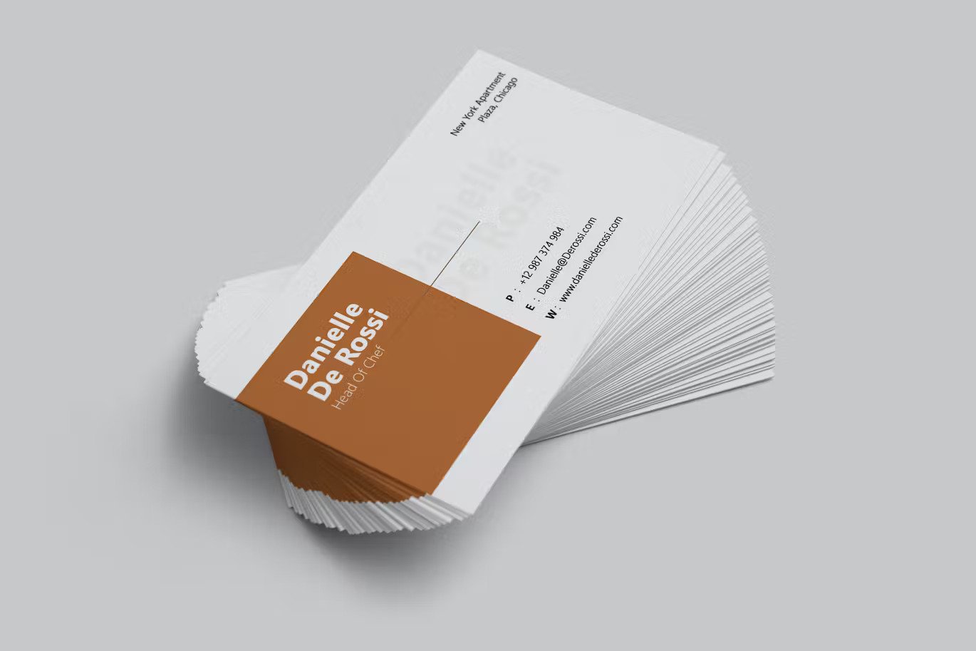 A corporate business card template