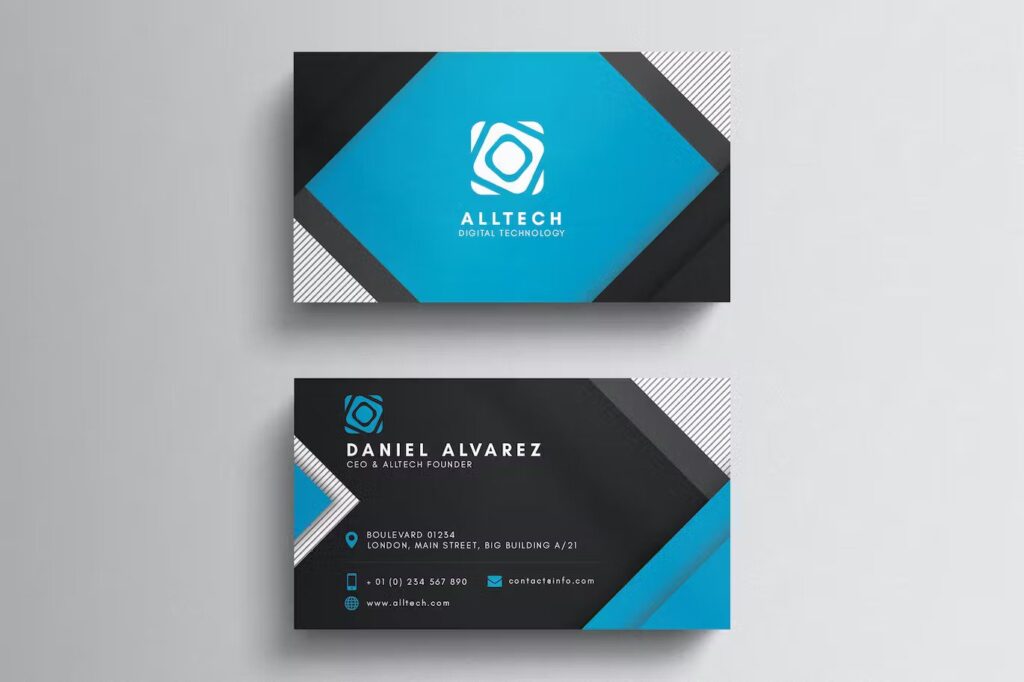 A corporate minimal business card template