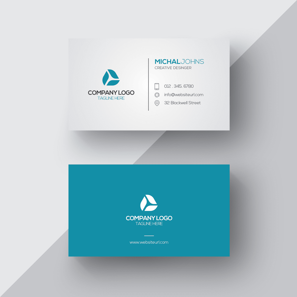 A free corporate business card template