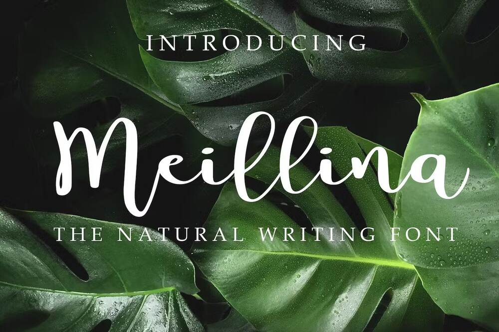 The natural writing font