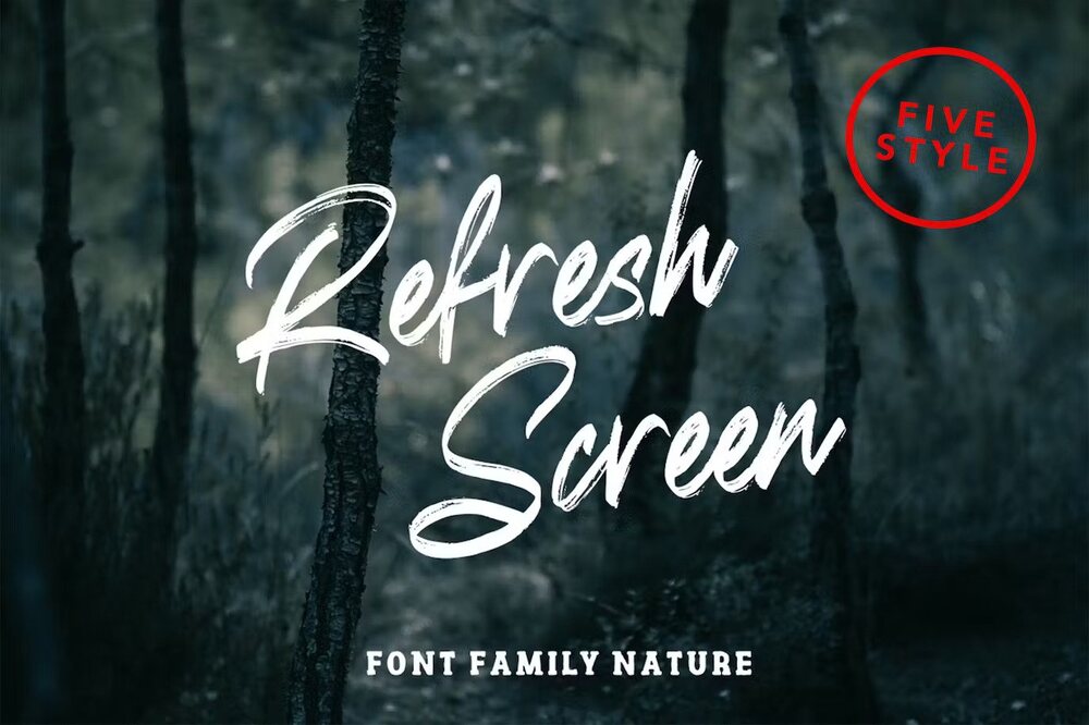 A nature related font family