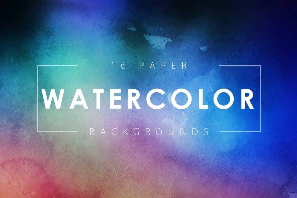 A set of watercolor paper backgrounds