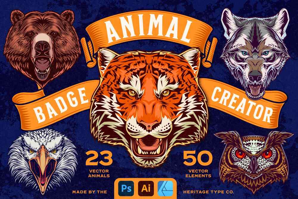 Animal badge creator