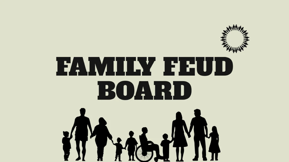 A family feud board google slides template