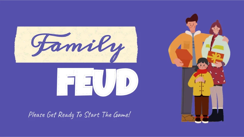 A family feud costomizable google slides template