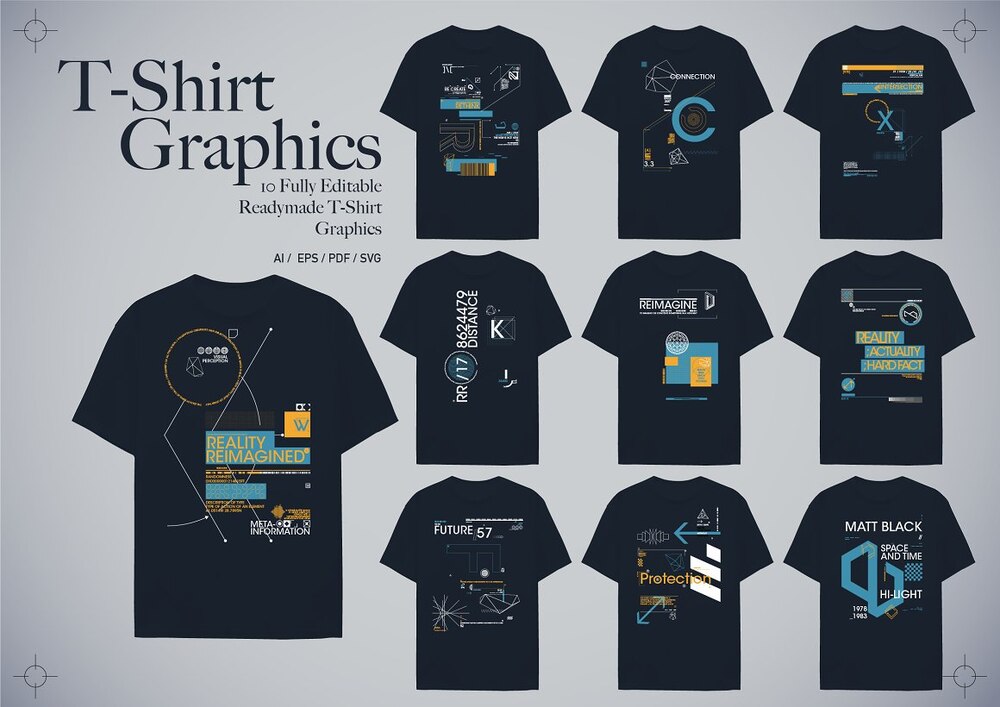 An abstract t-shirt graphics