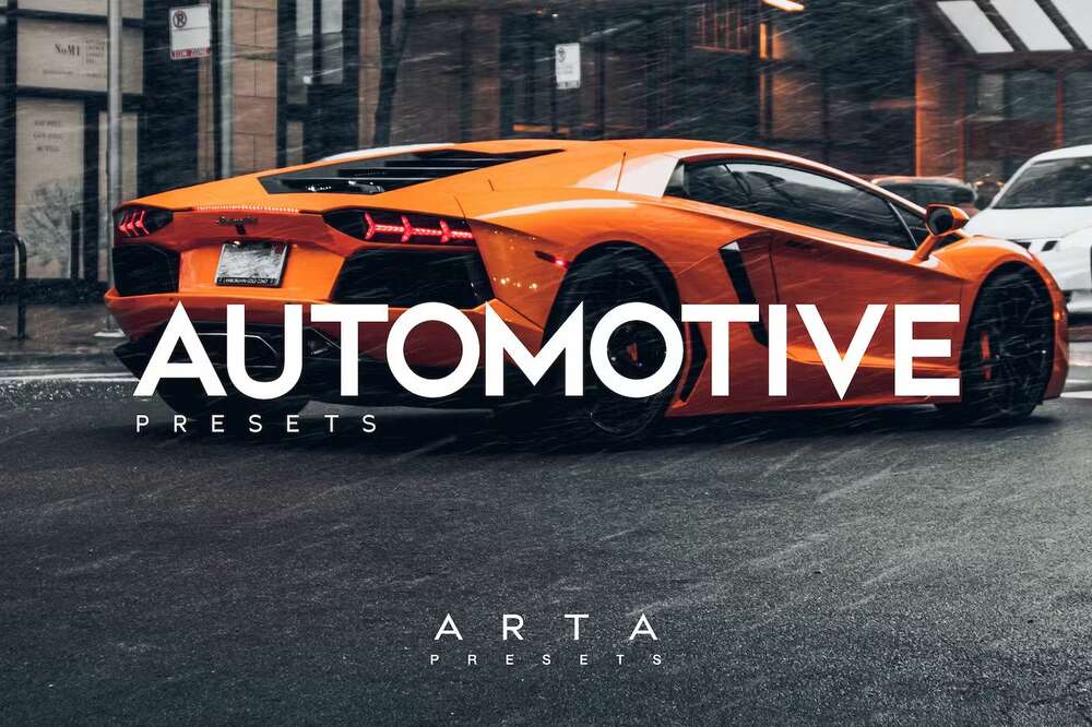 Automotive lightroom presets cover