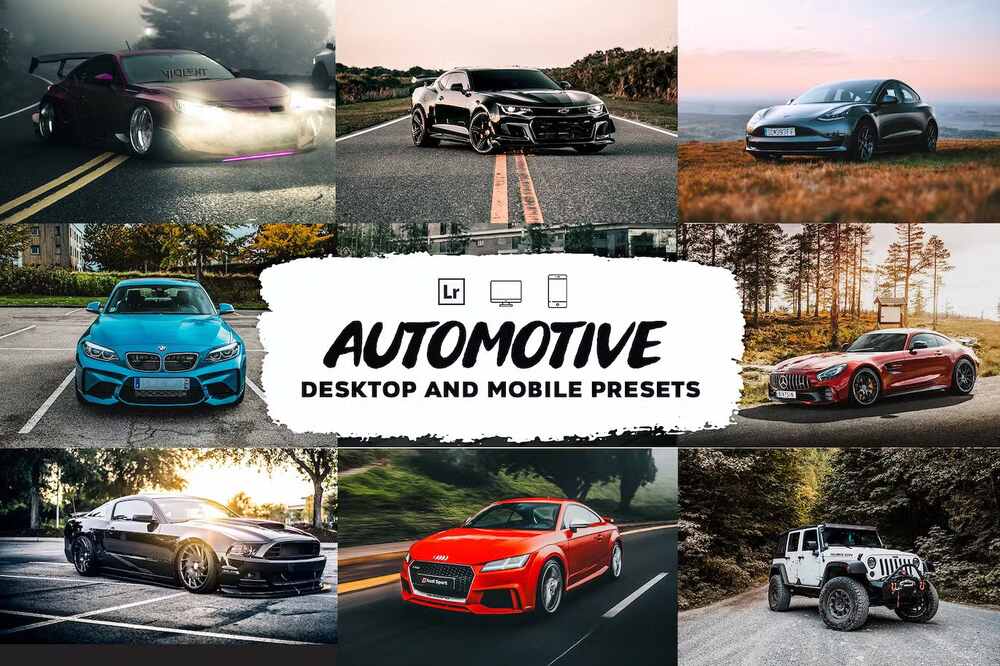 A colored automotive lightroom presets