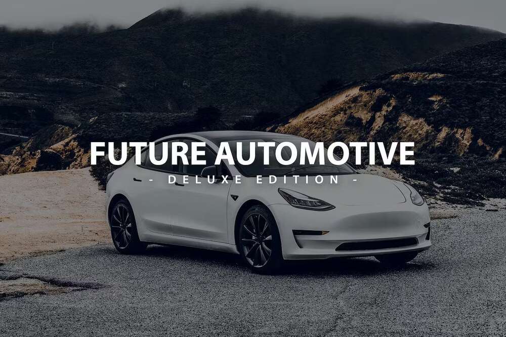 A futuristic automotive photo effects