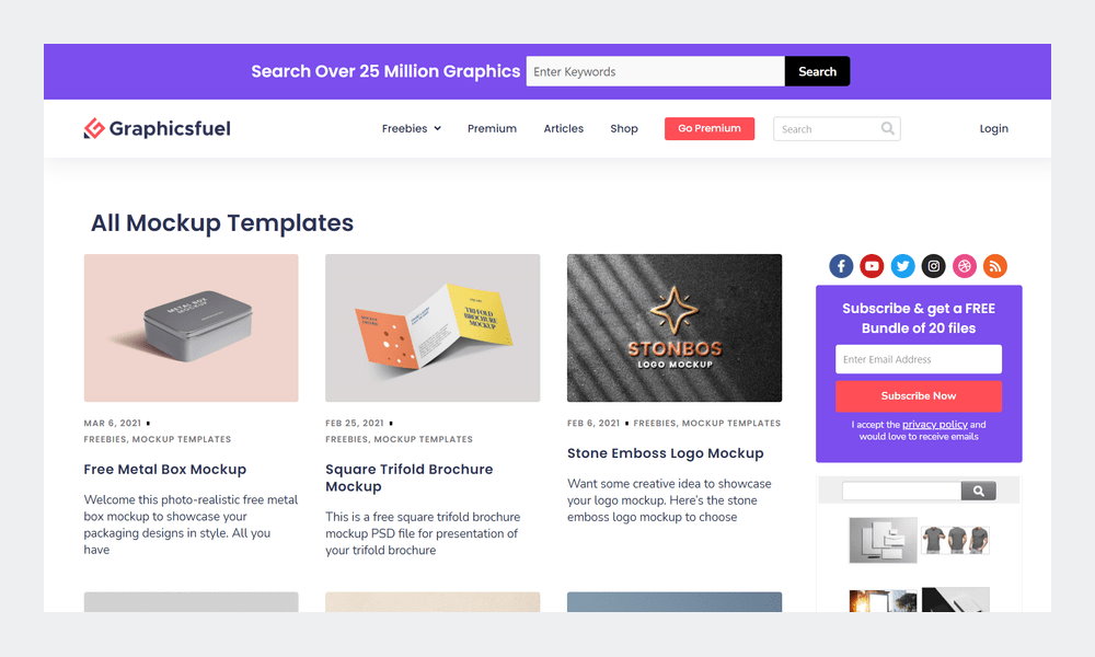 A graphicsfue mockup website