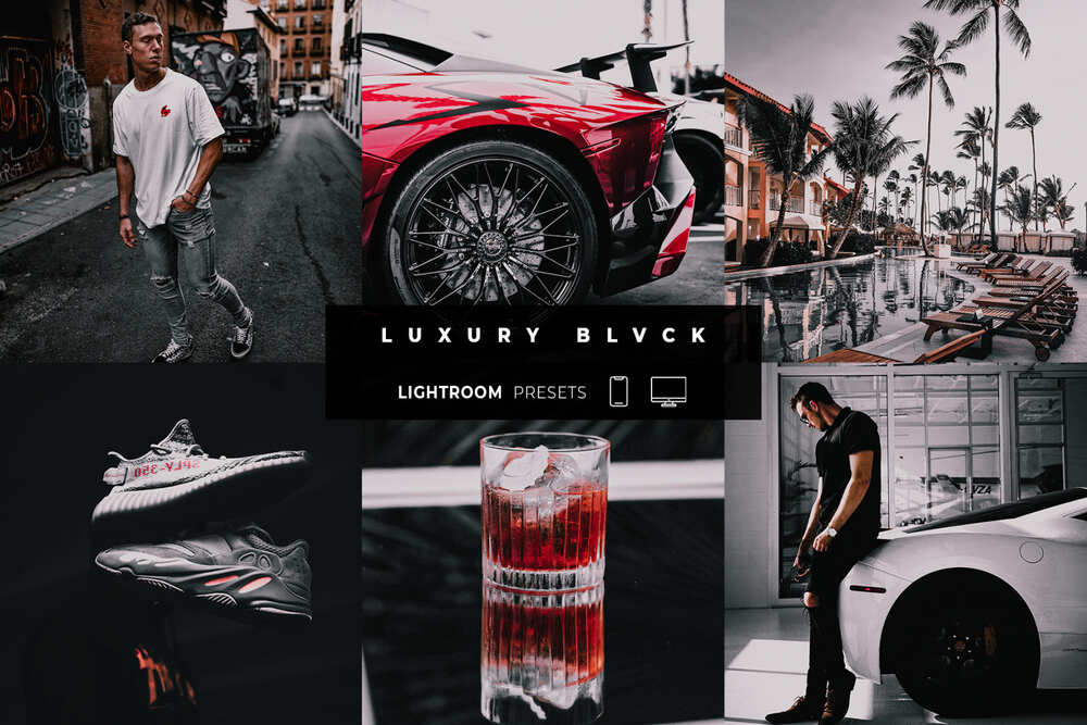 A luxury black lightroom presets