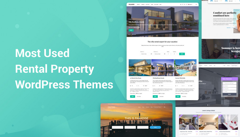 A rental property wordpress themes