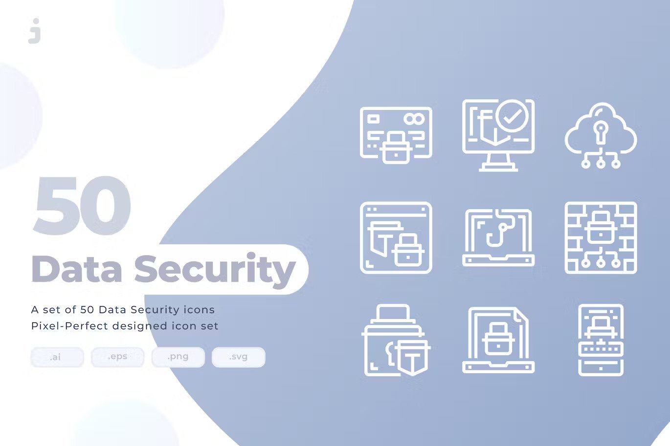 A set of data security icons