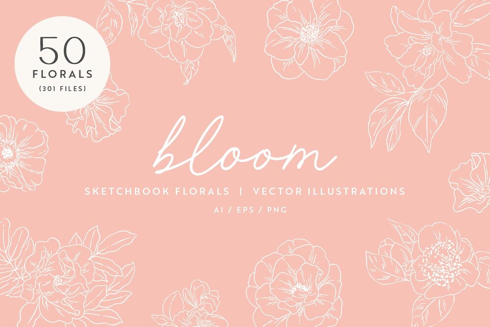 A florals vector illustrations