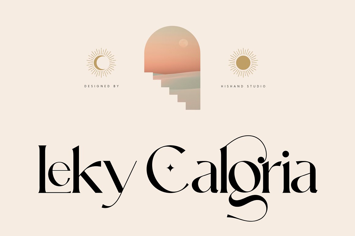 An elegant beautiful serif font