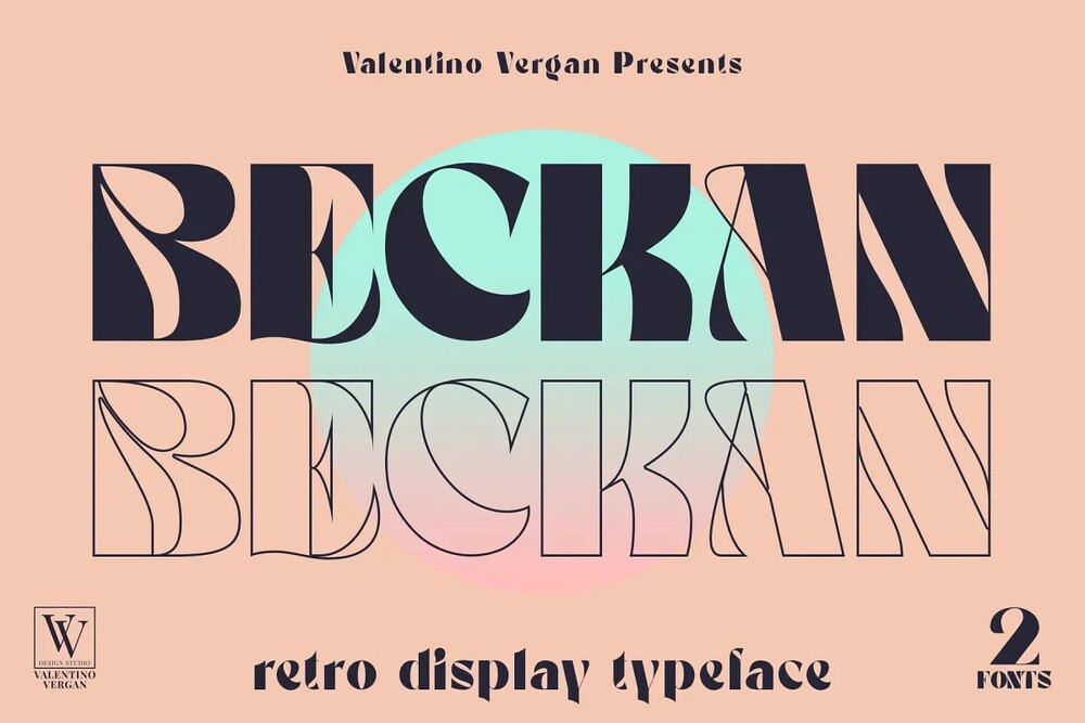 A free retro display typeface