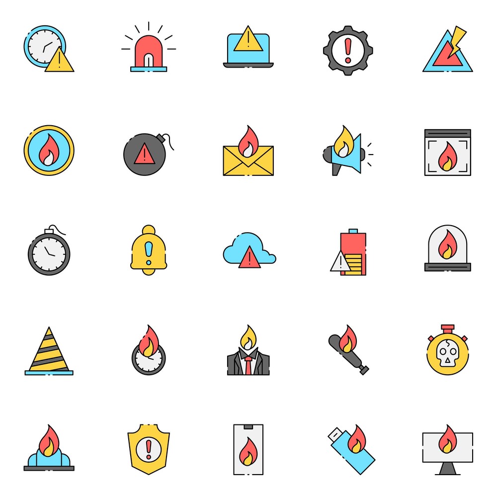 A free burnout icon set