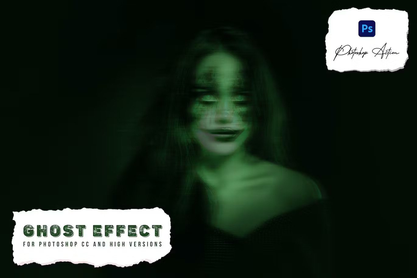 A ghost photo effect action for photoshop