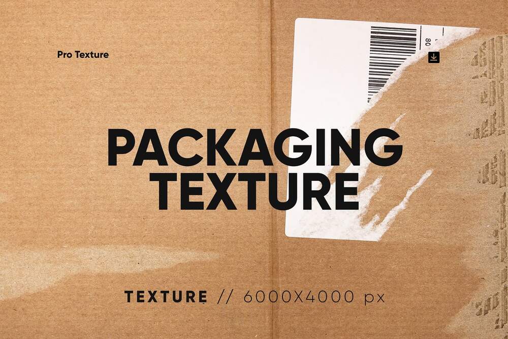 A set of packaging textures