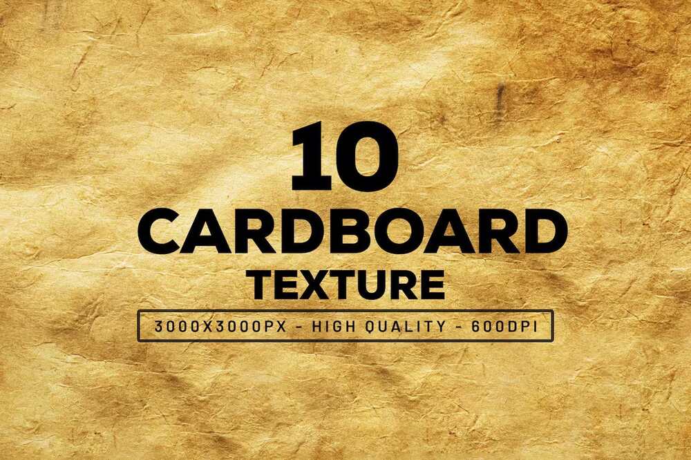 A set of cardboard texture