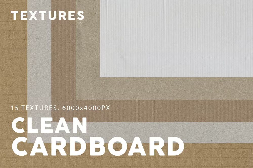 A clean cardboard textures pack